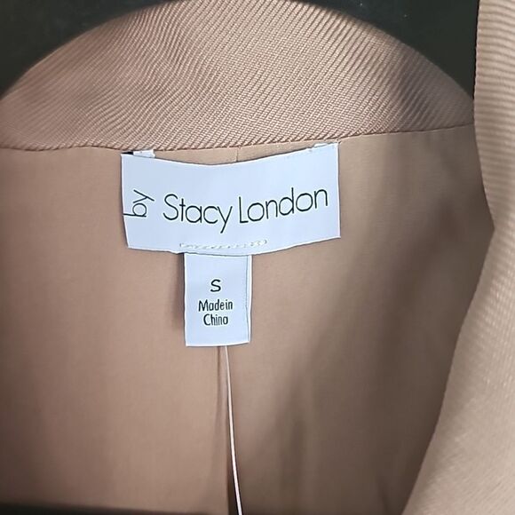 Stacy London Petite Sleeveless Trench Khaki Tan Size Small‎ - Picture 7 of 12